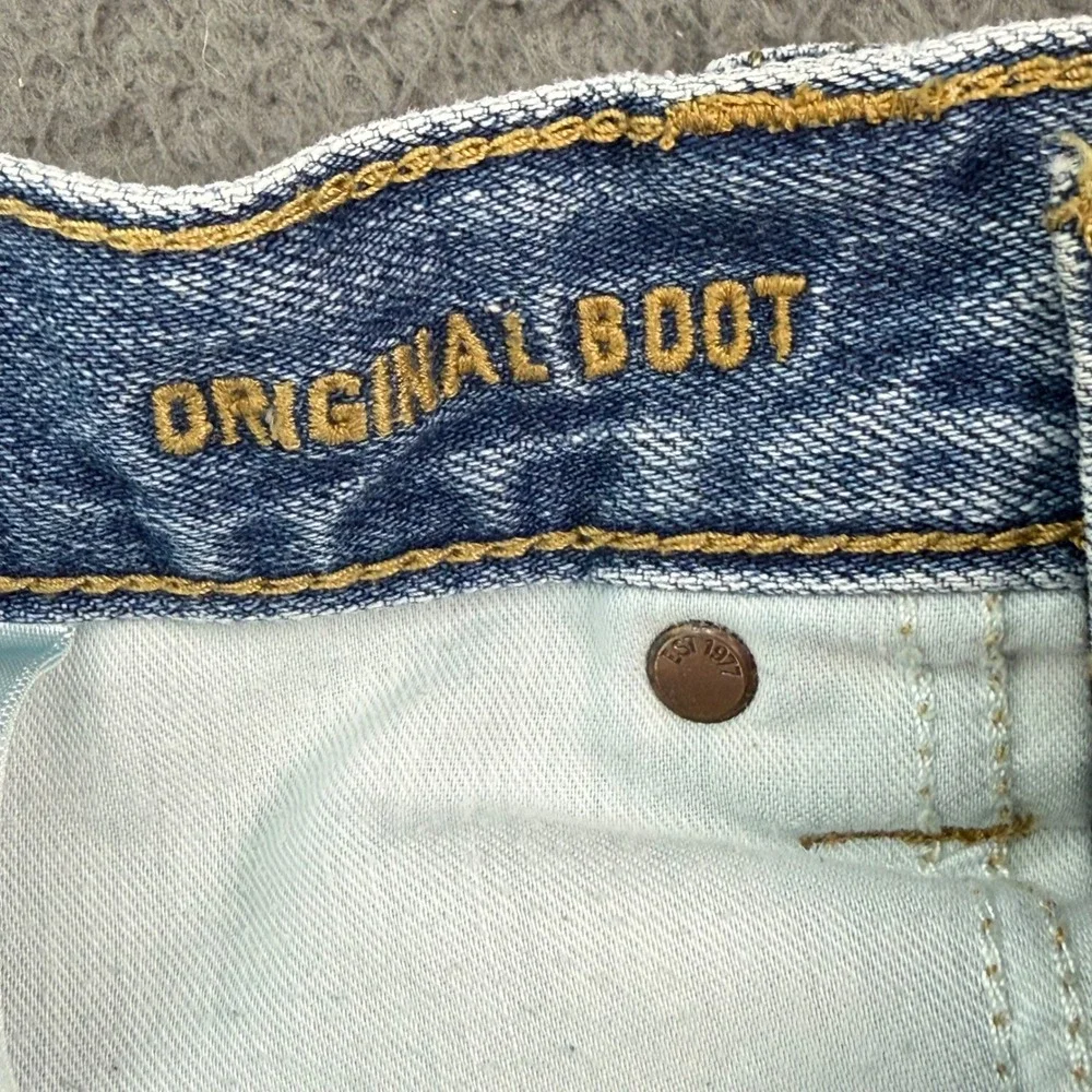American Eagle Original Boot Jeans Mens 34x36 Light Wash Blue 100% Cotton Denim